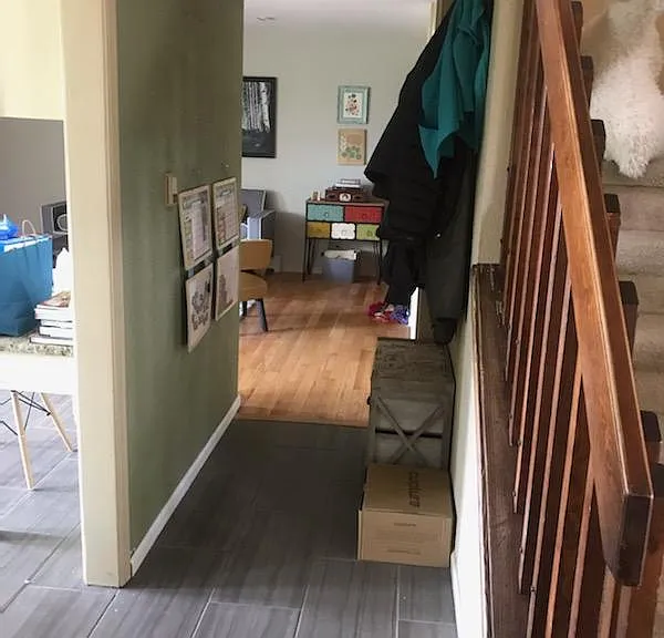 Hallway next to kitchen
