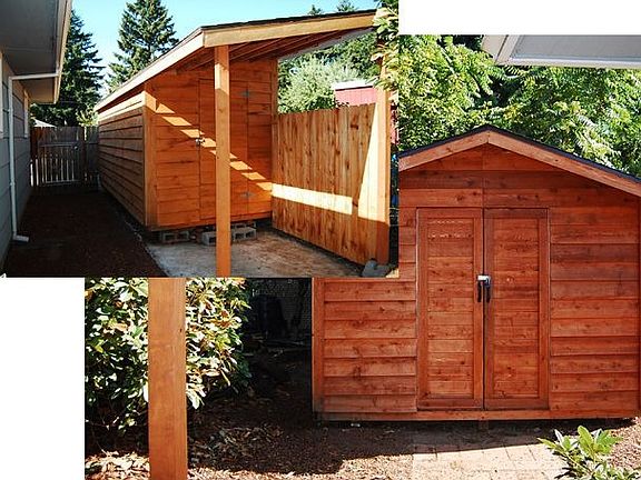 232 SF+ of shed storage!