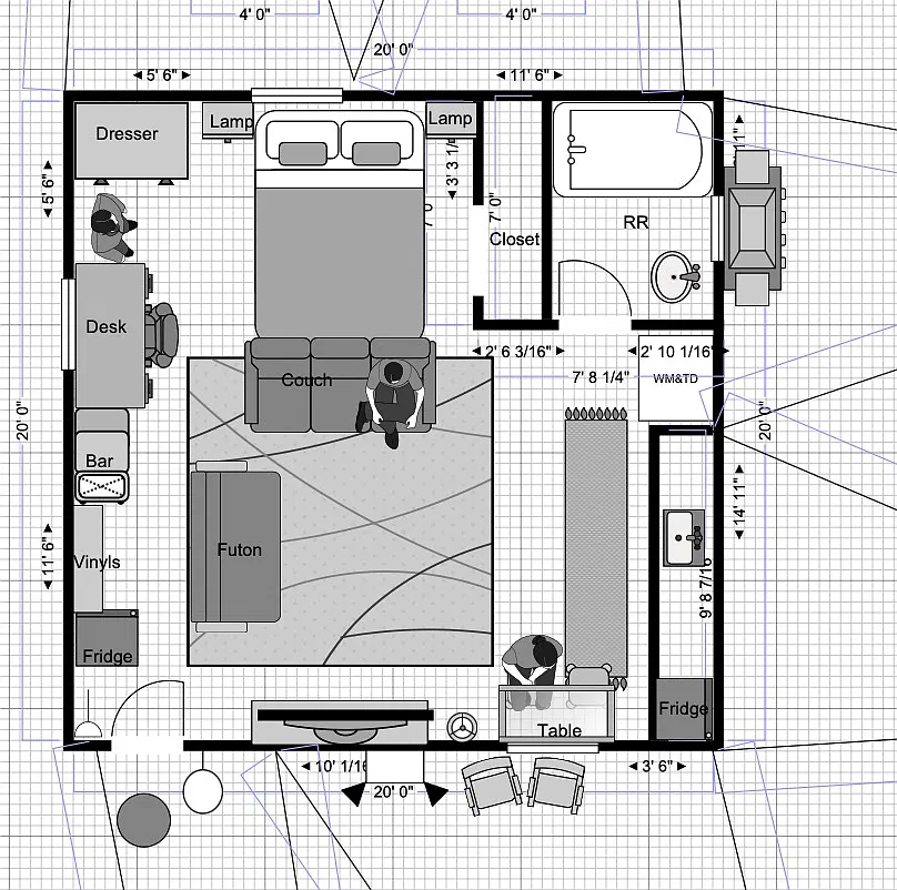 1 bed, 400 sqft, $625 — Photo 3