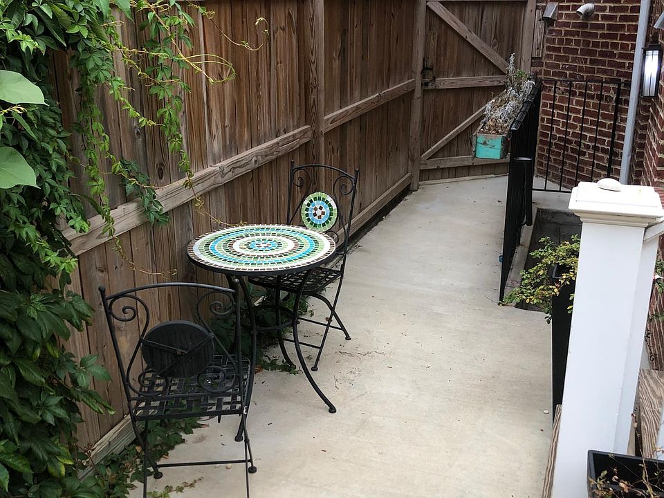 Private patio in rear of property