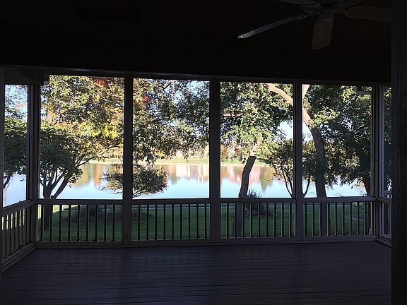 Relax on screened-in porch