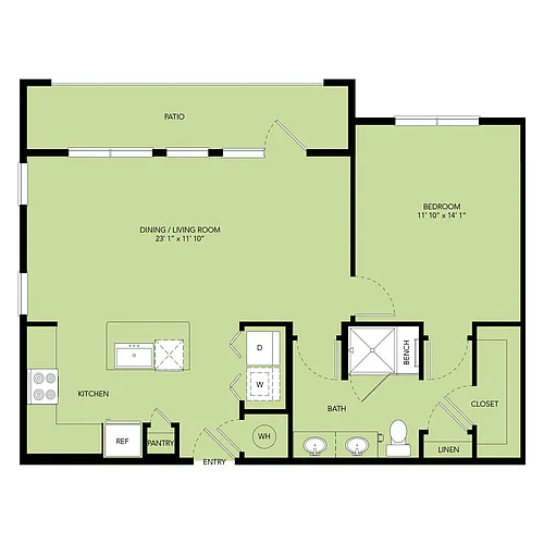 Floor plan A5-830sf