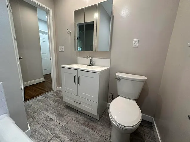 Bathroom recently remodeled and new toilet