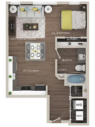Floor plan Island