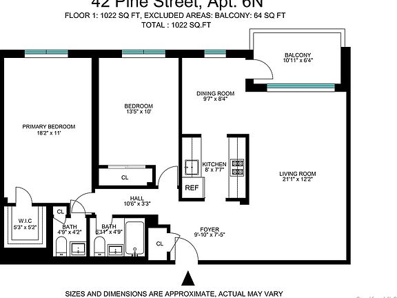 3rd image of 42 pine street 42 Pine Street #6N