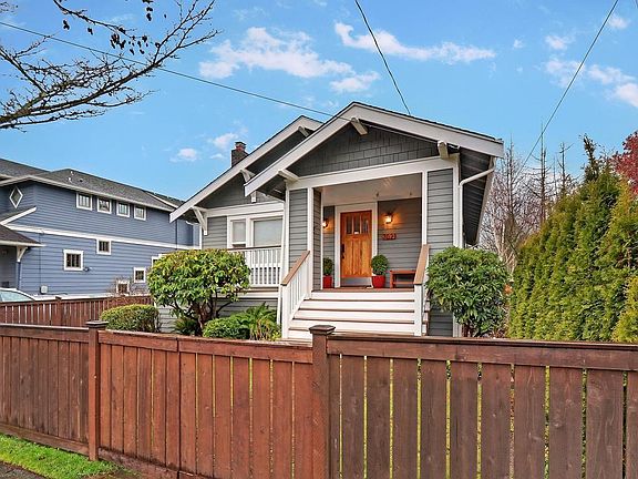 Covered porch and fenced in yard.