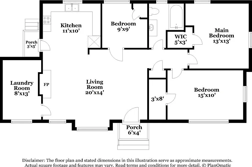 3 bed, 1.0 bath, 1171 sqft, $1,740 — Photo 2