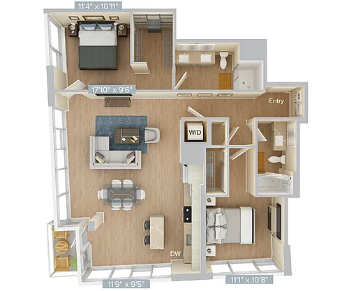 Floor plan B8-1228