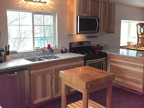 New cabinets and counters