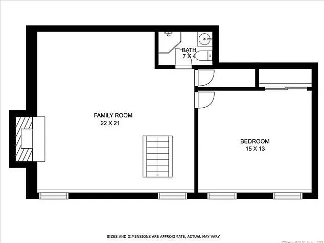 lower level floor plan (with laundry room)