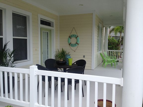 Inviting and spacious front porch