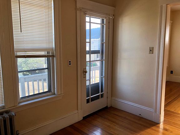 Office with door to the front porch