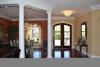 Foyer and dining room