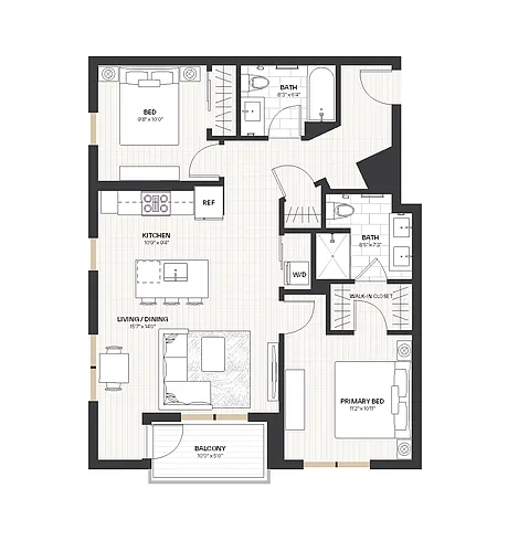 Floor plan 2B2