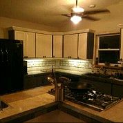 Kitchen with natural stone