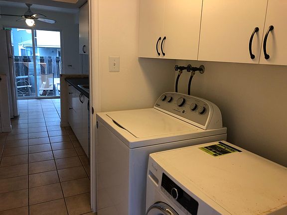 From laundry room thru kitchen to patio