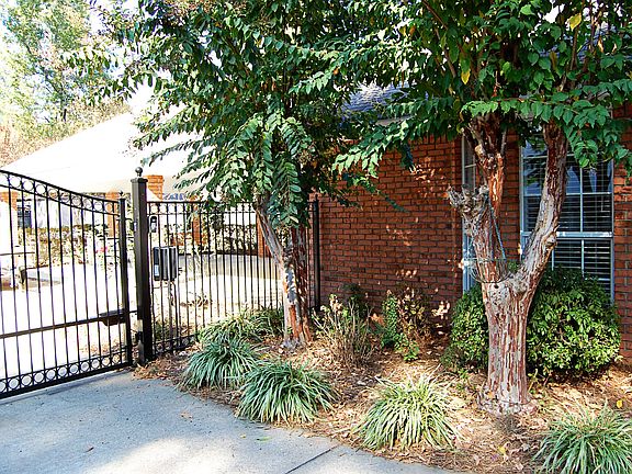Driveway side of house