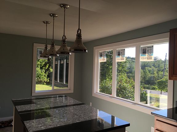 Huge island in new kitchen