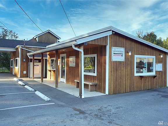 Side view of building. 