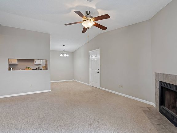 Large Living Room with Ceiling Fan