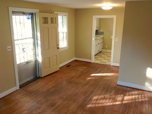 Living / Dining Area. Vintage Hardwood Floors