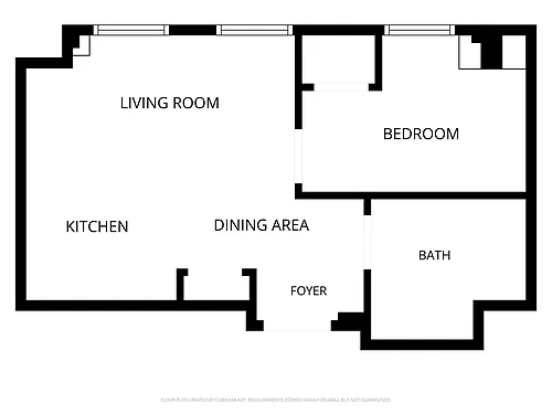 Floor plan 1 Bedroom 1 Bath