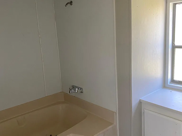 Garden tub in bathroom