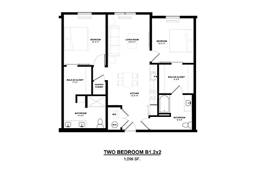Floor plan B12X2