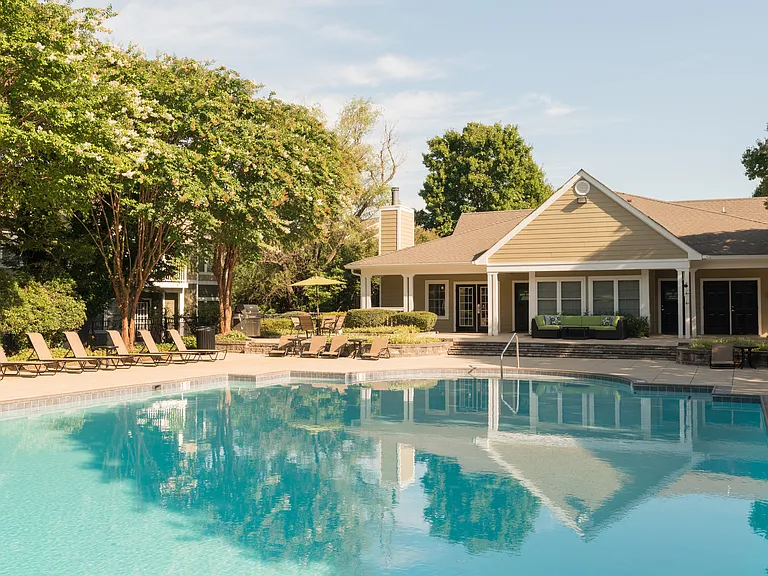 Sparkling Swimming Pool with Sun Deck