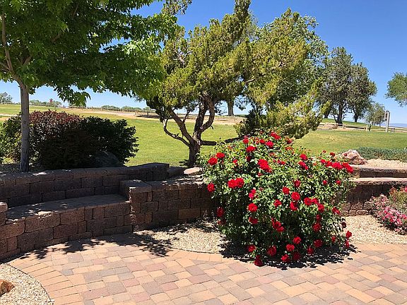 Patio and golf course
