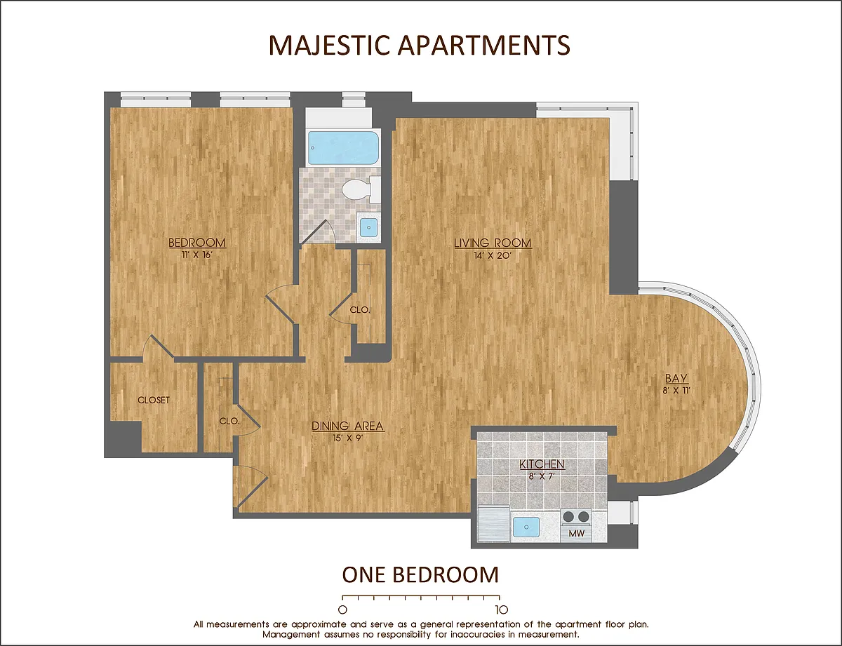 Floor plan 1 BDRM