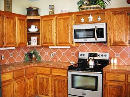 New tile counters & backsplash!