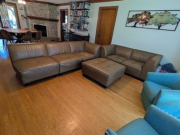 Open living/dining