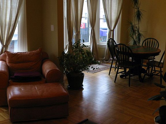 Living room and dining room