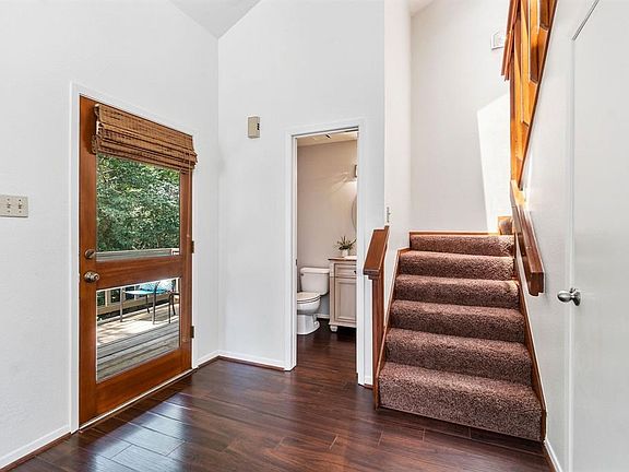 View of entry into half bath