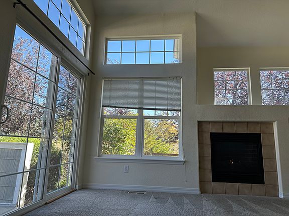 Big, bright, windows & gas fireplace