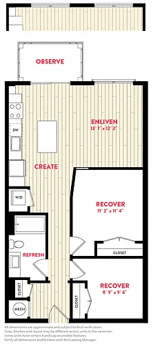 Floor plan AD1 + den