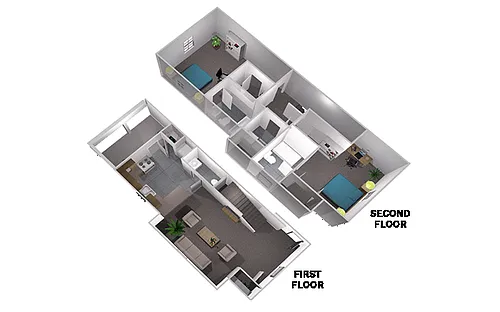 Floor plan 2x2.5 Duplex