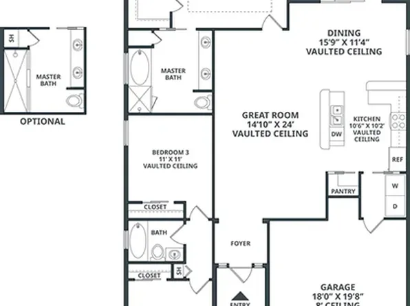 Cayman 1560 Plan, Morningside by Renar Homes