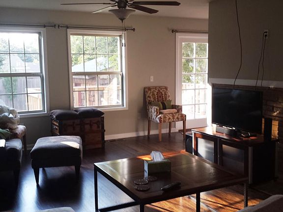 living area with furniture