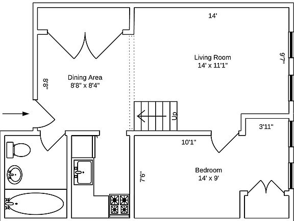 2nd image of 344 W End Ave APT 5