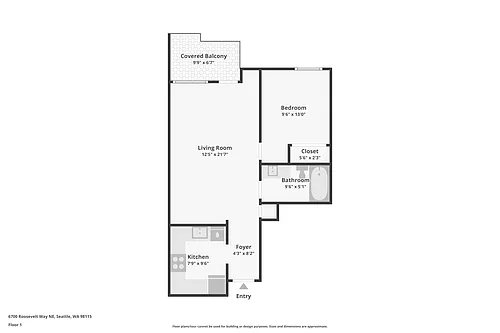 Floor plan 1X1