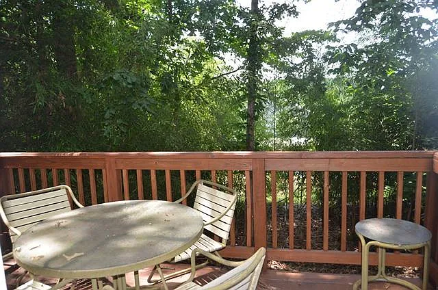 rear deck.