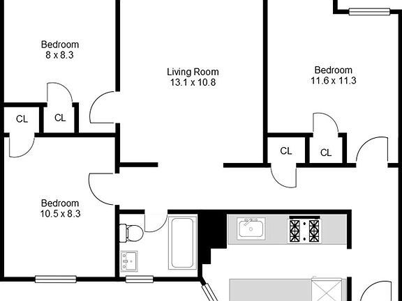 2nd image of 521 W 122nd St #62