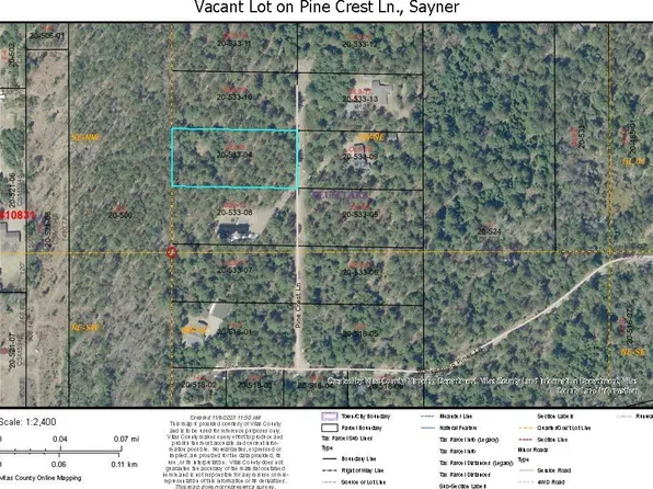 LOT 8 Pine Crest Ln, Sayner, WI 54560