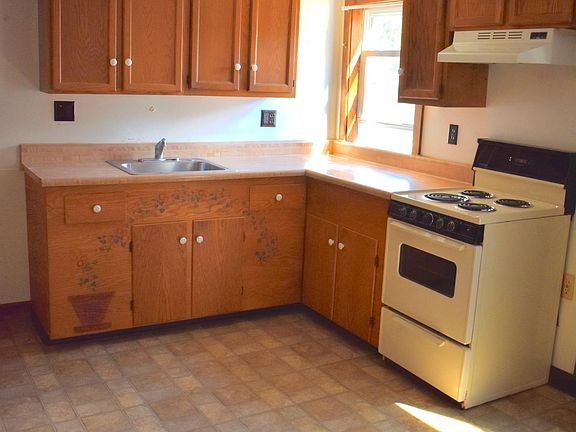 Kitchen from dining room area