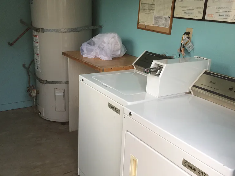 Laundry room on premises