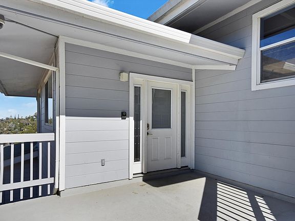 Front door to formal entry.