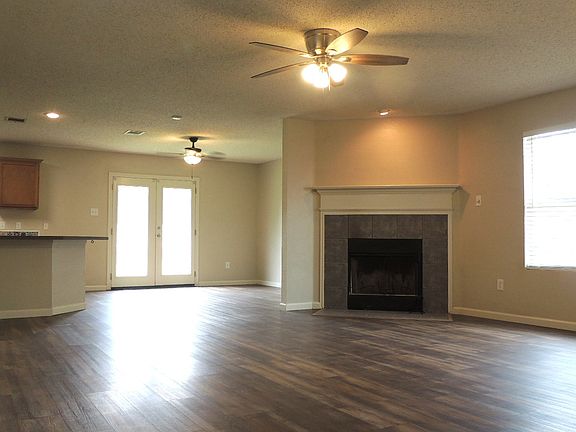 wood burning fireplace