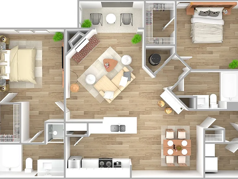 2 Bedroom | 2 Bath | 1171 SF 2 Bedroom | 2 Bath | 1171 SF